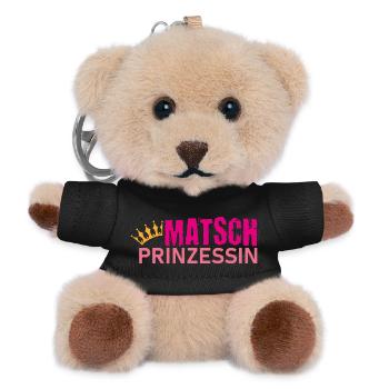 Muddy run shirt Matsch Prinzessin Laufshirt Team - Teddy Schlüsselanhänger - Schwarz - Vorne