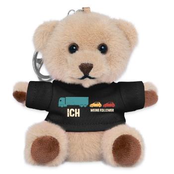 Lkw Fahrer - Teddy Schlüsselanhänger - Schwarz - Vorne