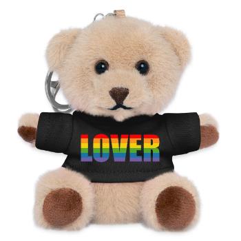 LGBT Rainbow Lover LGBT lgbtqi queer - Teddy Keyring - black - Front
