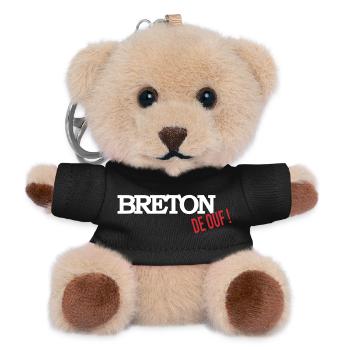 Breton de ouf - Porte-clés ourson - noir - Devant