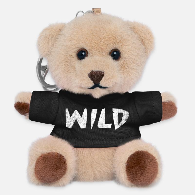WILD! - Teddy Keyring - black
