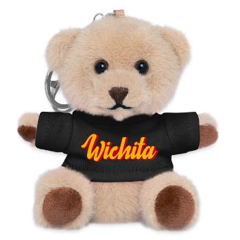 Wichita Script in Sunset Shadow - Teddy Schlüsselanhänger - Schwarz - Vorne