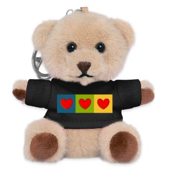 Cadeau pour la fête des mères : Idée de cadeau pour la fête des mères - Porte-clés ourson - noir - Devant