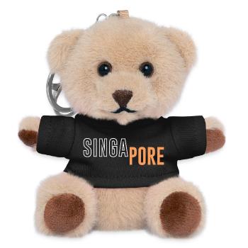 Singapour - Porte-clés ourson - noir - Devant