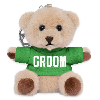 Groom Cool Matching Couple Wedding Party Mariage - Porte-clés ourson - vert - Devant