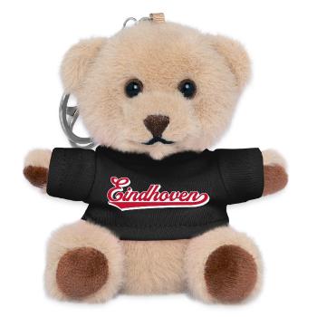 Eindhoven Script City Logo - Teddy Keyring - black - Front