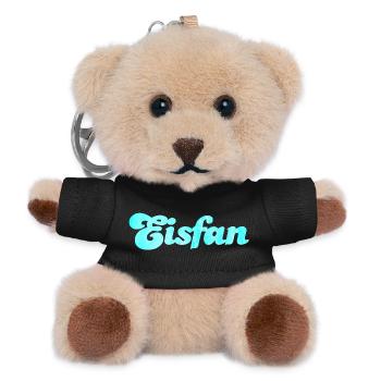 Eisfan cool Statement Eiscreme Eis Eiskrem Fan - Teddy Schlüsselanhänger - Schwarz - Vorne