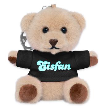 Eis Fan Eiscreme süß Sommer Eiskrem Handschrift - Teddy Schlüsselanhänger - Schwarz - Vorne