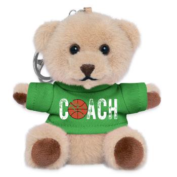 BASKETBALL COACH Design for Men and Women - Teddy Keyring - green - Front