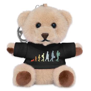 Entwicklung eines Waldhornisten - Teddy Schlüsselanhänger - Schwarz - Vorne