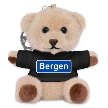 Bergen - Teddy Schlüsselanhänger - Schwarz - Vorne