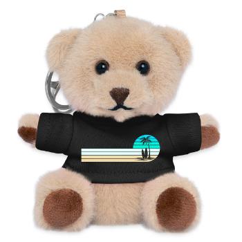 Skyline des Strandes - Teddy Schlüsselanhänger - Schwarz - Vorne
