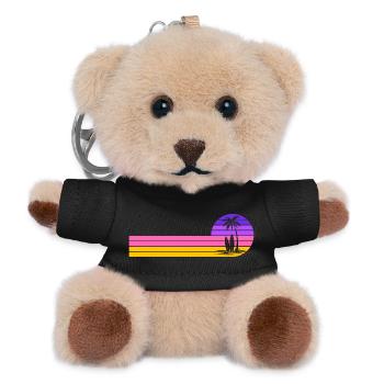 Beach sunset - Teddy Keyring - black - Front