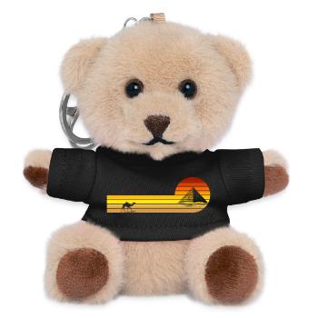 Sunset in Egypt - Teddy Keyring - black - Front