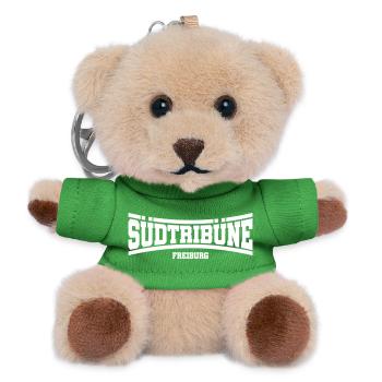 Südtribüne Freiburg | Farbe änderbar - Teddy Schlüsselanhänger - Grün - Vorne