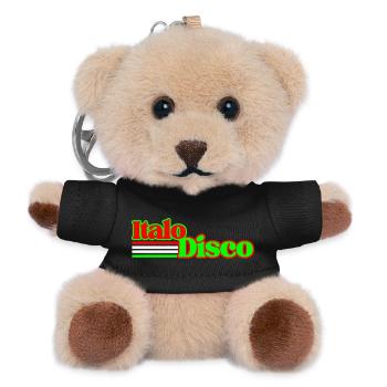 Italo Disco vintage - Teddy Keyring - black - Front