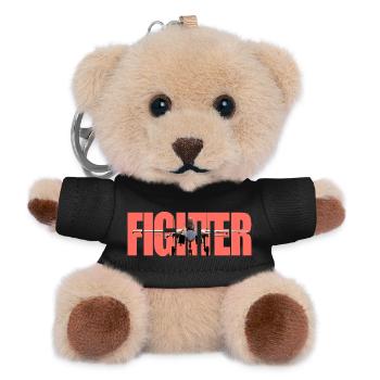 Fighter Su-30SM - Teddy Keyring - black - Front