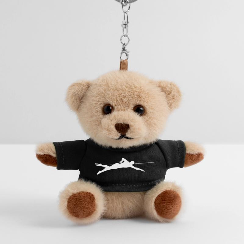 Dynamic Sprinter Line Graphics Teddy Keyring