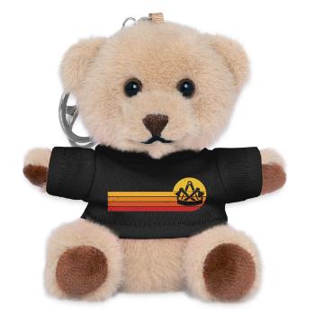 Zimmerer Zunftzeichen Zimmermann Handwerk Zunft - Teddy Schlüsselanhänger - Schwarz - Vorne