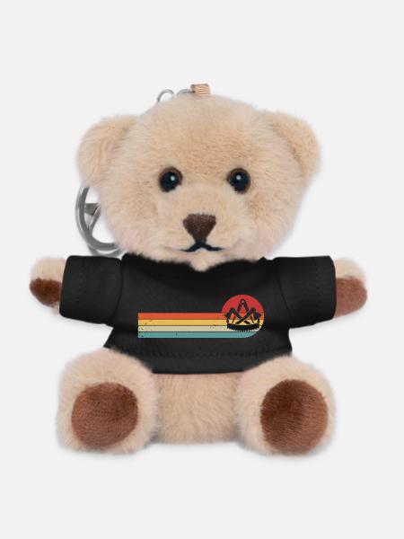 Zimmerer Zunftzeichen Zimmermann Handwerk Zunft - Teddy Schlüsselanhänger - Schwarz