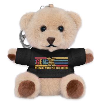 Fun GEN X Gifts - Teddy Keyring - black - Front