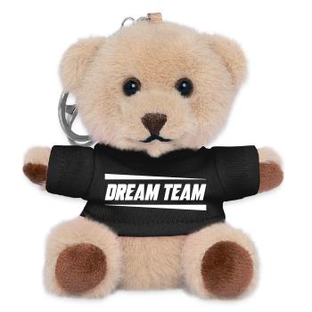 Dream Team Mannschaft - Teddy Schlüsselanhänger - Schwarz - Vorne