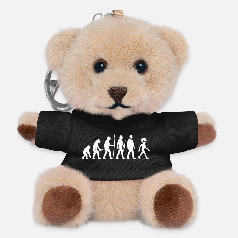 From Ape to Alien – Evolution Reloaded - Teddy Keyring - black
