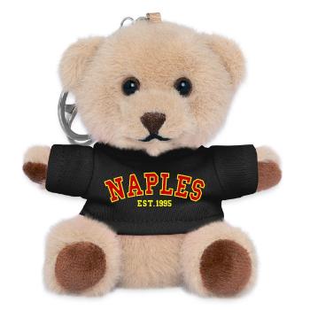 Neapel Est.1995 - Teddy Schlüsselanhänger - Schwarz - Vorne