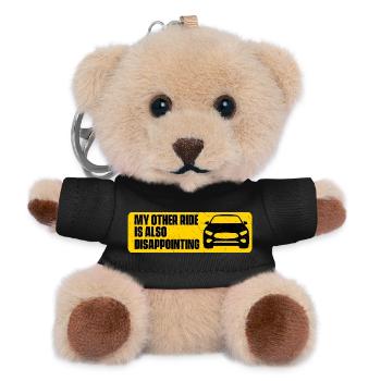 Mein anderes Fahrzeug ist auch enttäuschend, lustiger Autowitz - Teddy Schlüsselanhänger - Schwarz - Vorne