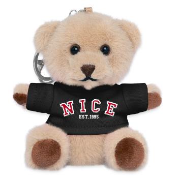 Nice, gegründet 1995 - Teddy Schlüsselanhänger - Schwarz - Vorne