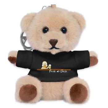 Frunk As Duck Funny Pun Duck Beer Saying - Teddy Keyring - black - Front