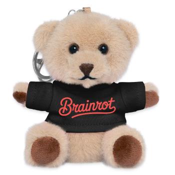 Brainrot – Lustige Gen-Alpha-Memes - Teddy Schlüsselanhänger - Schwarz - Vorne
