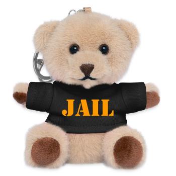 County Jail - Jail - Jail - Prisoner - Teddy Keyring - black - Front