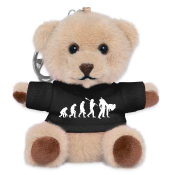 Judo Evolution Kampfkunst-Expertengeschenk - Teddy Schlüsselanhänger - Schwarz - Vorne