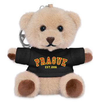 Prag gegründet 2006 - Teddy Schlüsselanhänger - Schwarz - Vorne