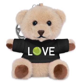 Tennis Lover - Teddy Keyring - black - Front