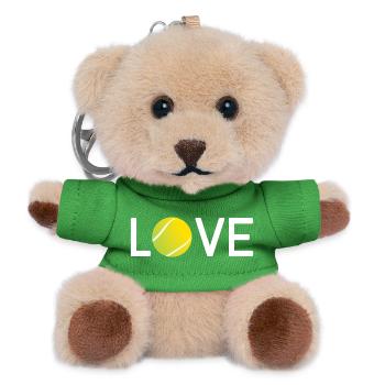 Tennis Lover - Teddy Keyring - green - Front