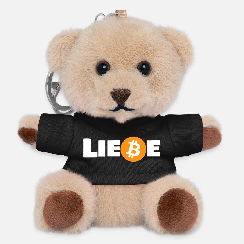 Liebe_Bitcoin - Teddy Keyring - black