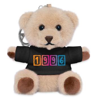 1996 30th Birthday - Teddy Keyring - black - Front
