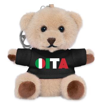 Italien - Teddy Schlüsselanhänger - Schwarz - Vorne