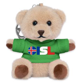 Iceland - Teddy Keyring - green - Front
