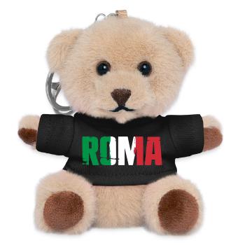 Roma Italia Vintage Rom - Teddy Schlüsselanhänger - Schwarz - Vorne