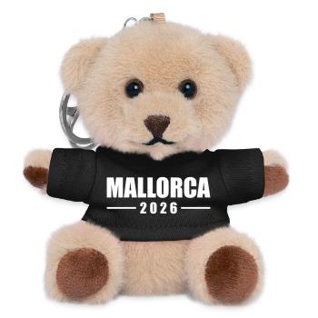 Mallorca 2026 - Teddy Schlüsselanhänger - Schwarz - Vorne