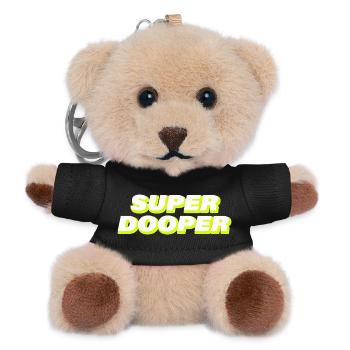 SUPER DOOPER - Teddy Schlüsselanhänger - Schwarz - Vorne