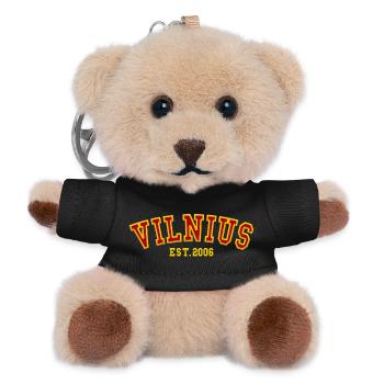 Vilnius Est. 2006 - Teddy Keyring - black - Front