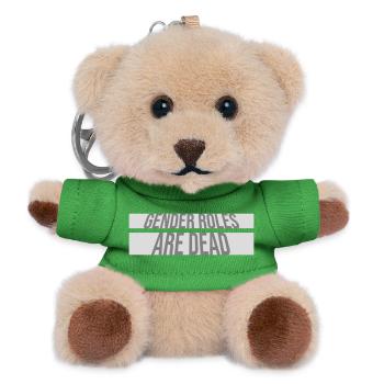 Gender Roles Are Dead Statement Freedom Saying - Teddy Keyring - green - Front