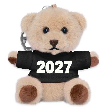 2027 - Porte-clés ourson - noir - Devant