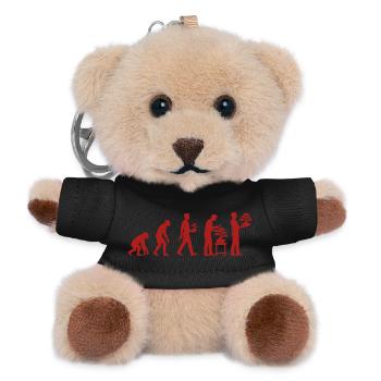 Japanese Bonsai Tree Plant Evolution Bonsai - Teddy Keyring - black - Front