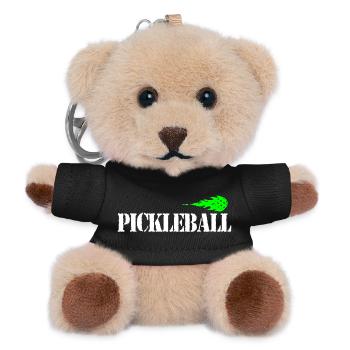 Pickleball - Teddy Schlüsselanhänger - Schwarz - Vorne