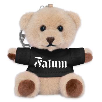 Gotische Falum-Kalligraphie-Tattoos - Teddy Schlüsselanhänger - Schwarz - Vorne